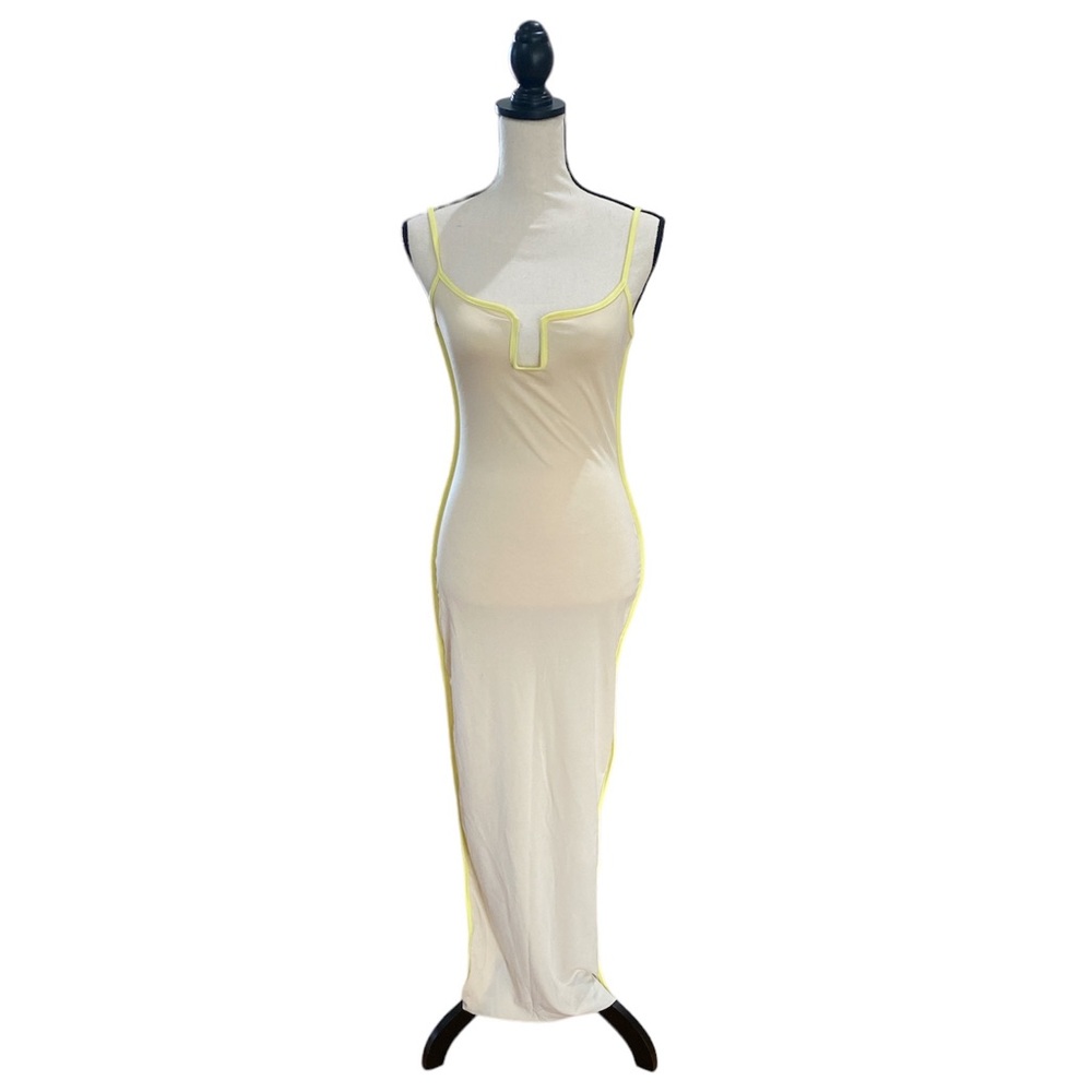 Contrast Trim Spaghetti Strap Maxi Dress - Picture 1 of 2